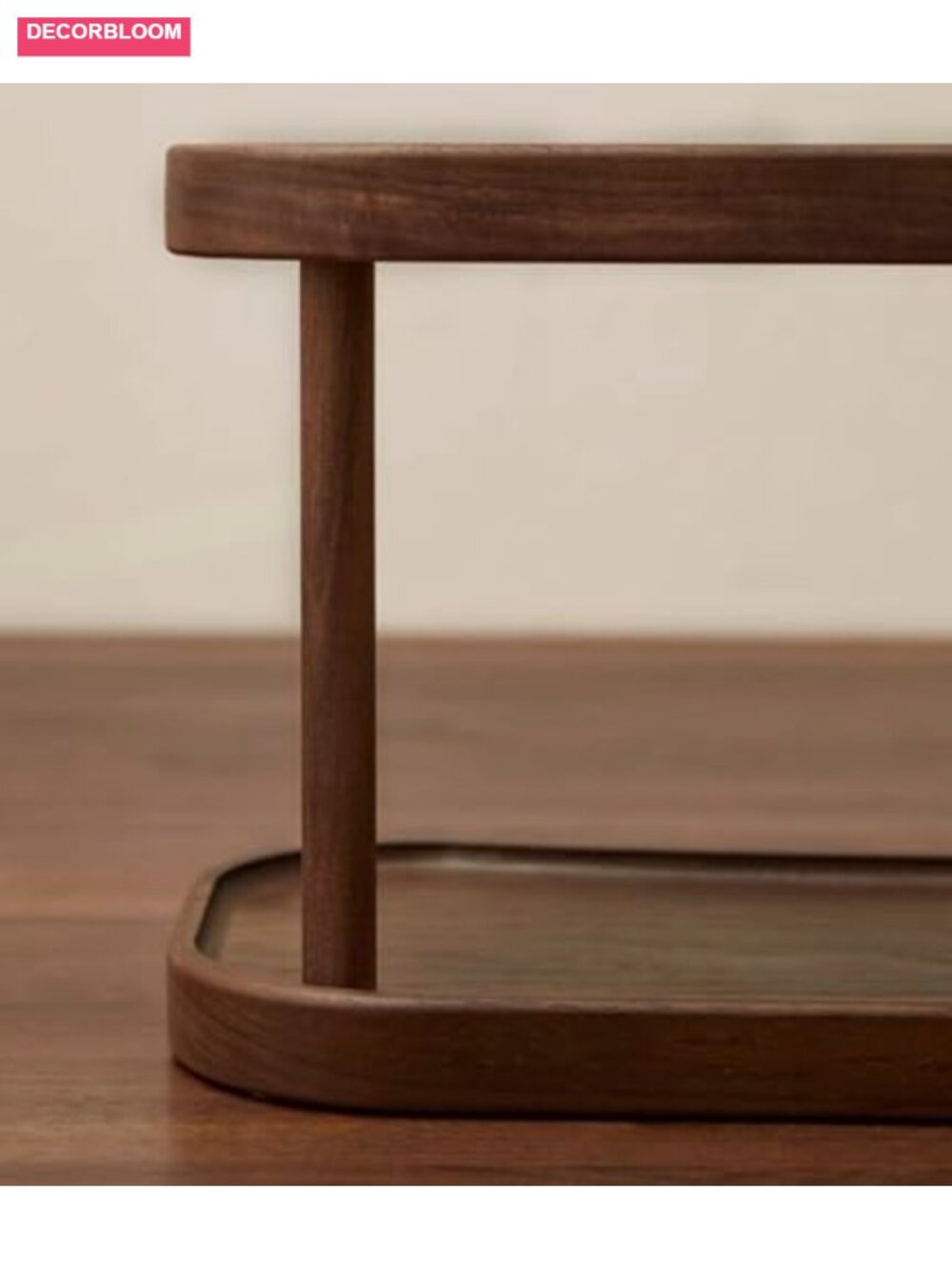 Bamboo 2-Tier Desktop Organizer Shelf for Makeup, Perfume, Office Supplies - Picture 6 of 6